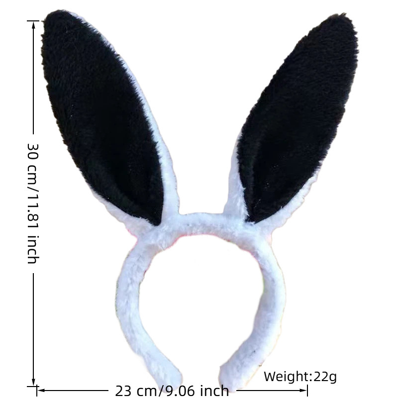 Transfronterizo luminoso conejo oreja banda de cabello adorable peluche banda de cabello oreja banda de cabello accesorios de vestir de fiesta de Pascua