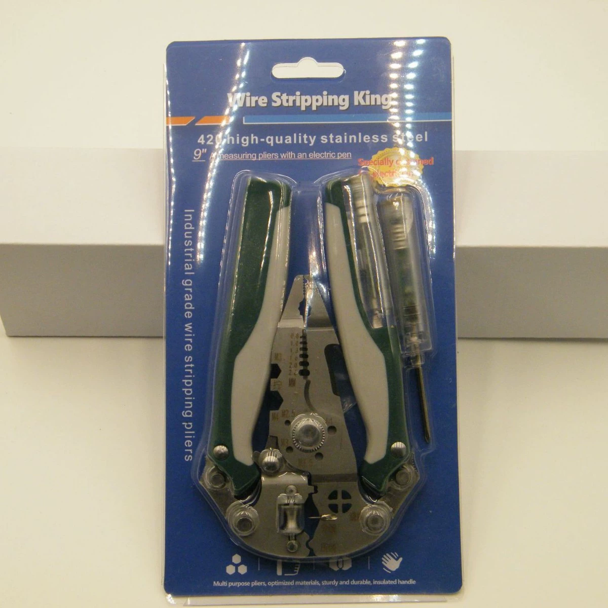 Складные клещи для зачистки проводов, многофункциональные клещи для зачистки проводов 16-в-1 с набором электрических тестовых ручек