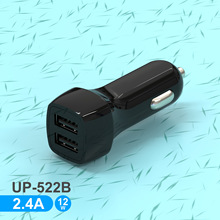 跨境鸭嘴款过CE认证双USB车载充电器2.4A/3.1A/3.4A手机车载车充