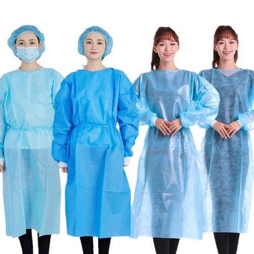 disposable isolation suit SMS non-woven breathable waterproof dust-reverse wear workwear PPE liquid-coated film one-piece protective suit