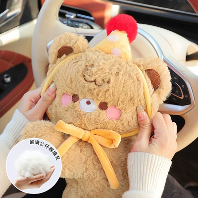 Plush Bear Car Tissue Hanging: Car tissue box/set