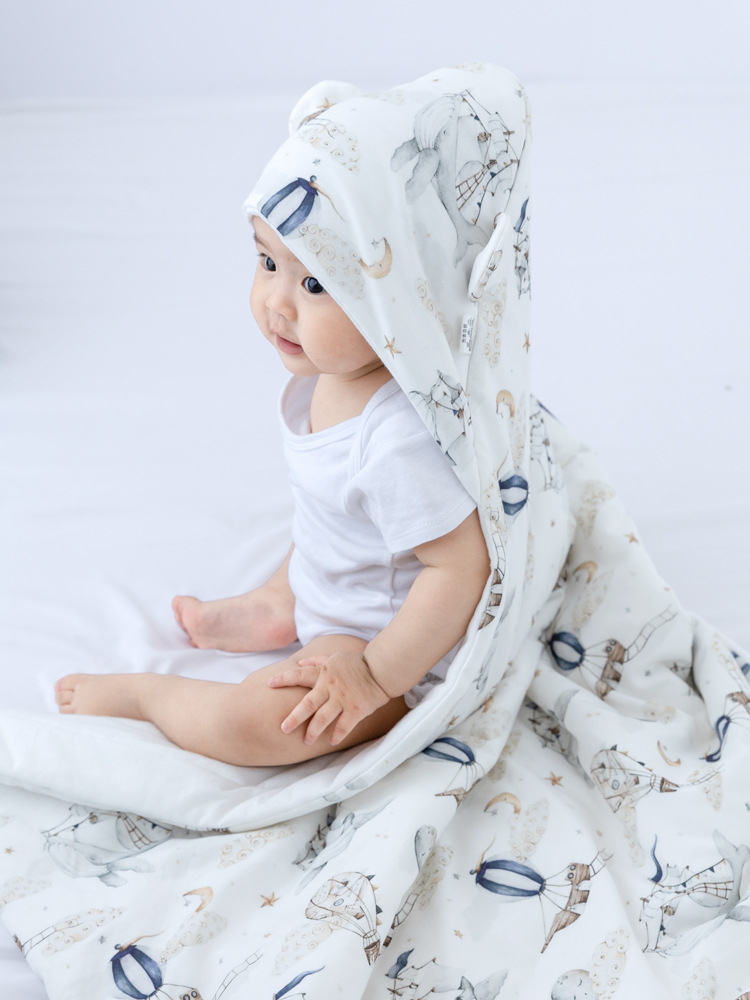 Baby Mulberry Silk Quilt, Type a Cotton, Newborn Delivery Room Bag, Newborn Baby Quilt, Delivery Room Wrap, Swaddling Towel