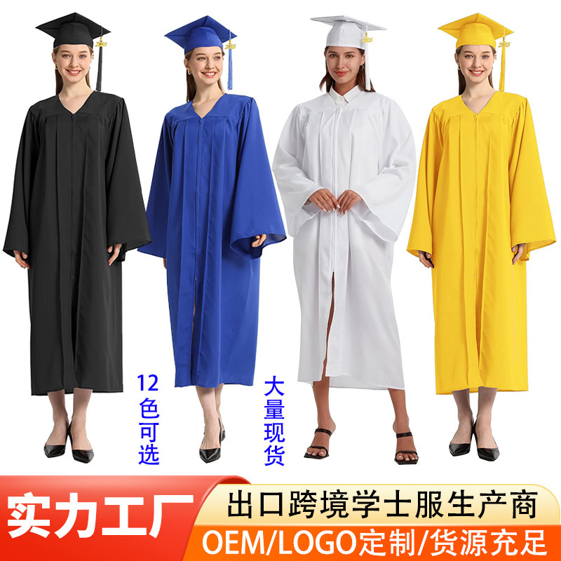 Cross-Border 2026 Graduation Bachelor's Uniform Suit Unisex Matte College Student High School Bachelor's Uniform Factory Direct Sale Cross-Border 2026 Graduation Bachelor's Uniform Suit Unisex Matte College Student High School Bachelor's Uniform Factory Direct Sale