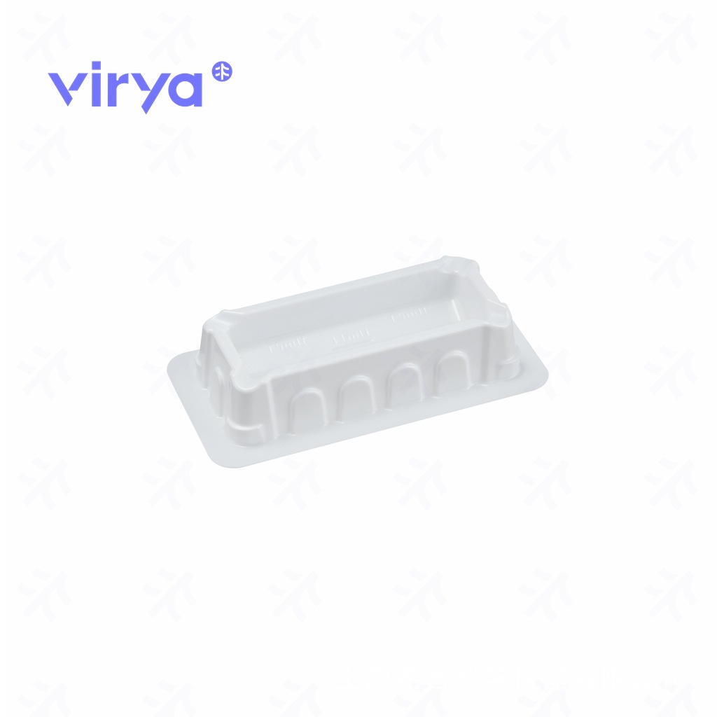 现货Virya试剂槽一次性储液槽65ml白色双格3270659大容量加样槽