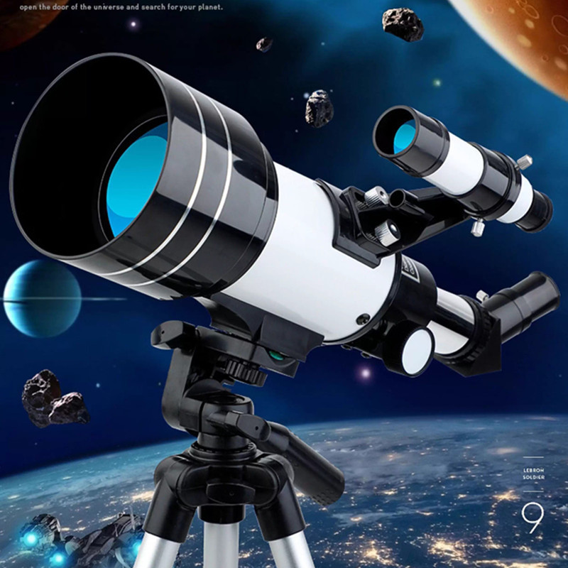 跨境70300天文望远镜带寻星正像大口径高倍高清成人学生礼品