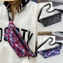 迷彩胸包运动休闲腰包男女款迷彩小腰包零钱手机包包迷彩胸前包