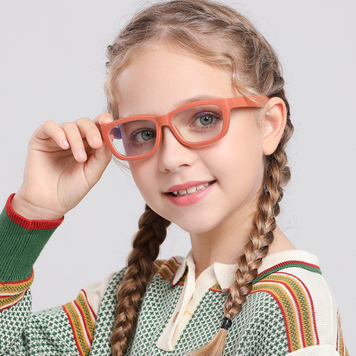 New children's anti-blue light glasses computer mobile phone eye protection fashionable frames frames wholesale F8214
