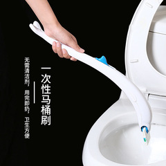 使い捨てトイレブラシ壁掛け浴室掃除死角なし使い捨て交換ヘッドトイレ掃除ブラシ