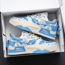 外贸专款2025新款大码跨境男鞋皮面四季款时尚百搭软底休闲运动鞋