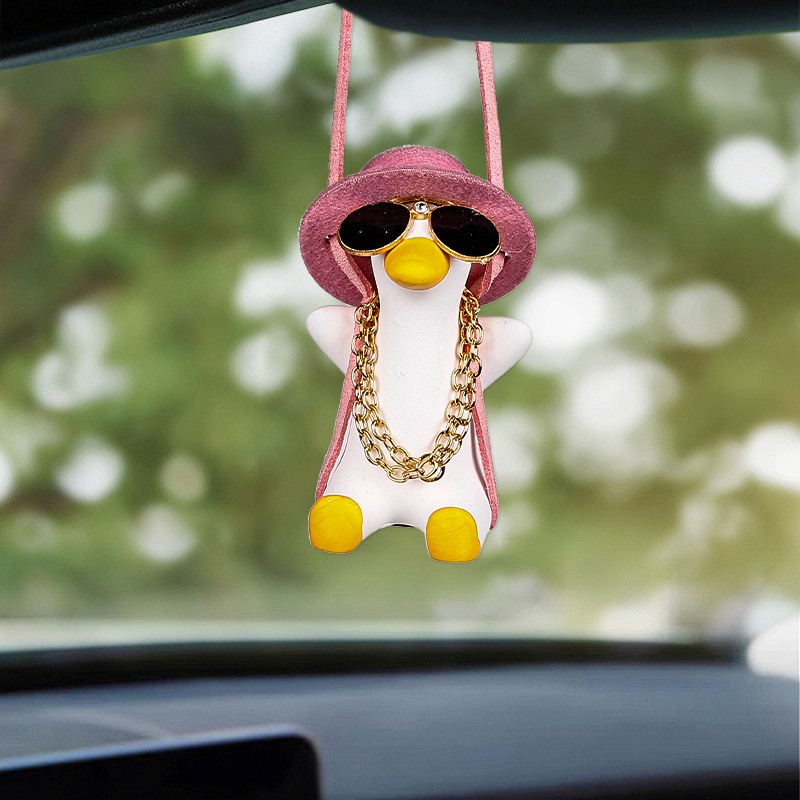 Cross-Border Car Hanging Ornaments Swing Duck Car Hanging Decoration Car Essential Supplies Car Interior Accessories