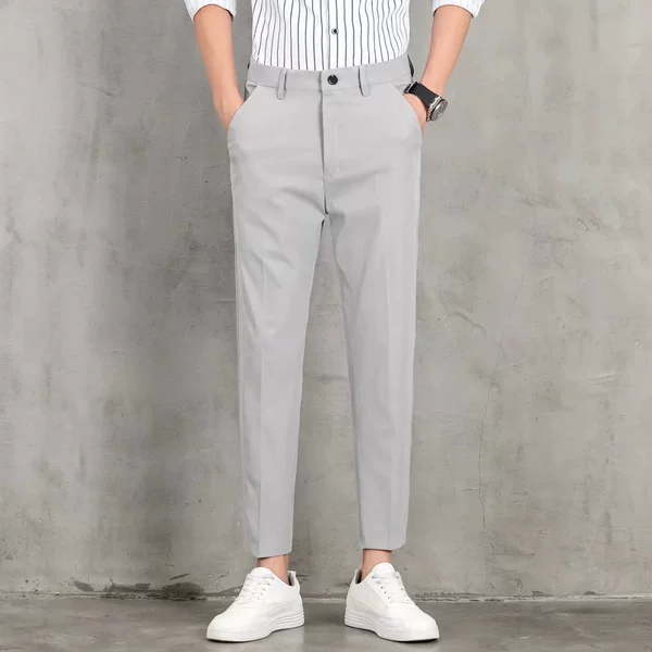 Nine-point trousers silver gray [single pack]