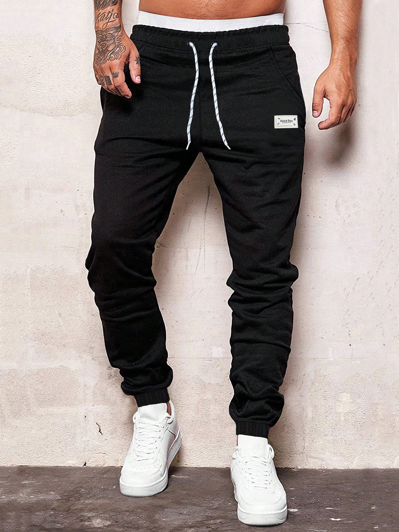 Men's Clothing Slim Fit Elastic Jogger Pants New Style High Quality Knitted Fabric_voghion.com