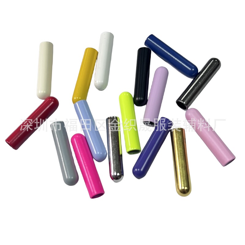 in stock Color Metal Rope Head Bell Rope Head Clothing Rope Tail Clip Baked Paint Rope Head Beer Tilhead