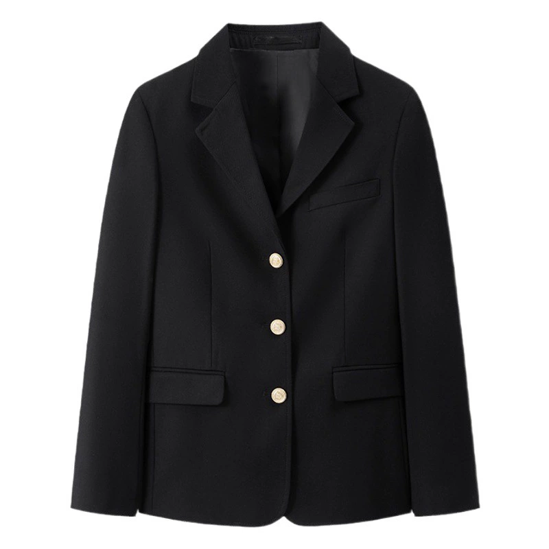 Оригинальный пиджак JK в японском стиле, милая универсальная школьная форма для колледжа, весенне-осенний черный длинный пиджак, униформа с медалью