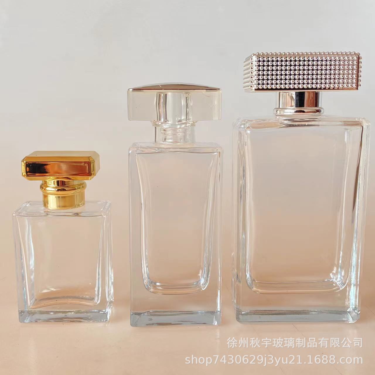 批发现货高档香水瓶30ml方形卡口女士化妆品分装空瓶喷雾玻璃瓶