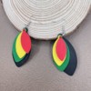 Cross -border hot -selling personality Black history Monthly African wooden earr