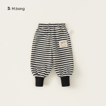 邦选童装儿童卫裤秋季新款条纹休闲裤男童百搭束脚长裤小童裤子
