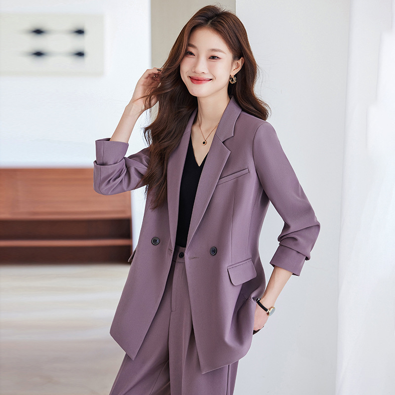 Professional Suit Jacket Women's Autumn Dress 2024 New High-end Temperament Goddess Style Workplace Suit Two-piece Set