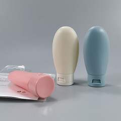 Factory cosmetic bottle 60ml lotion bottle shampoo shower milk bottle single layer PE hose sub-bottle