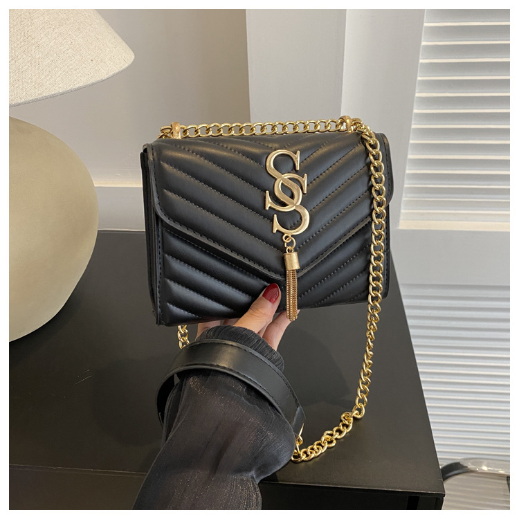 Damen Handtasche Im Western Stil Mit Kette Und Umhängefunktion_voghion.com