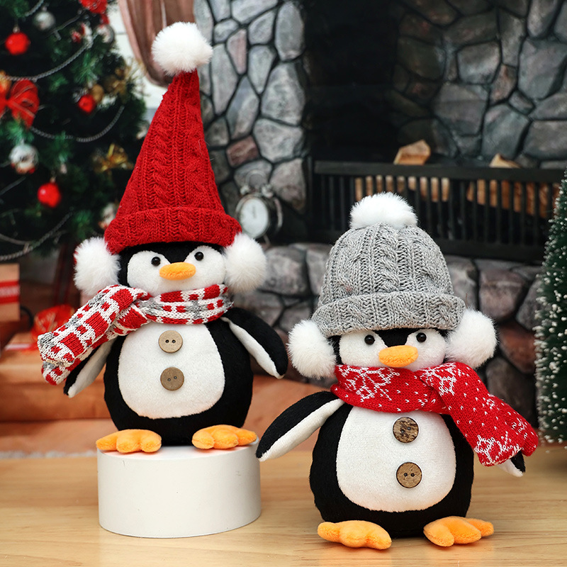 クロスボーダー既製クリスマス装飾用品ペンギンノームオーナメントスタンディング人形子供のギフトクリスマスツリーペンダント|undefined