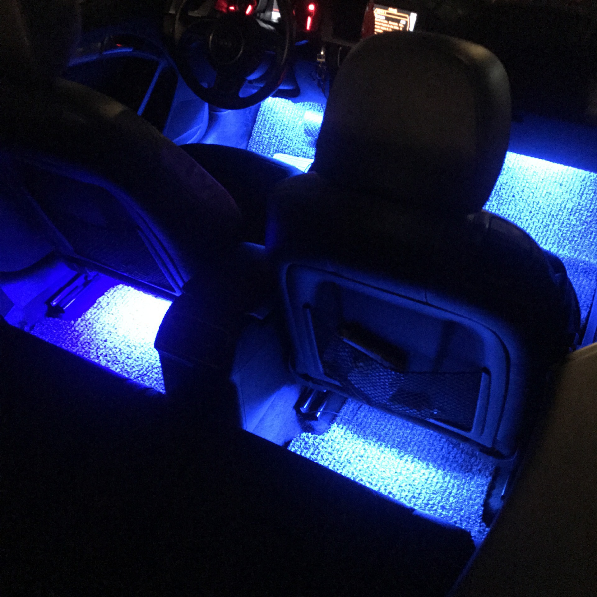 Factory direct car foot atmosphere light atmosphere light LED lighting RGB colorful voice control music rhythm light