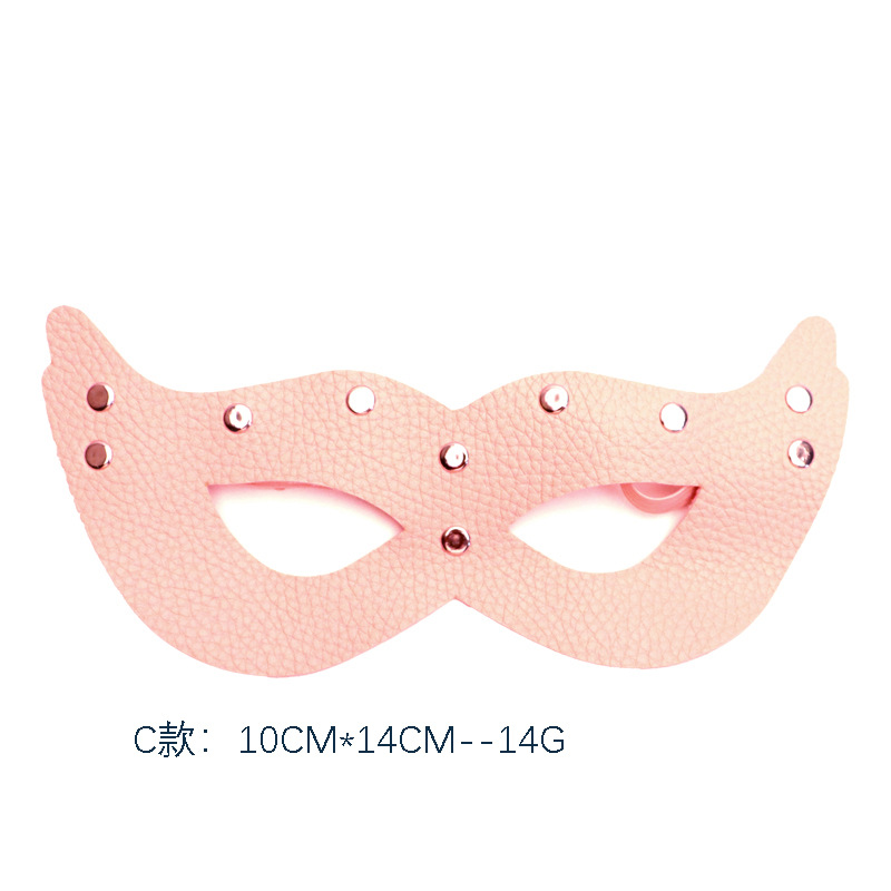 Butterfly Eye Mask PU Leather Blindfold for Couples Sensory Play — detail image 8