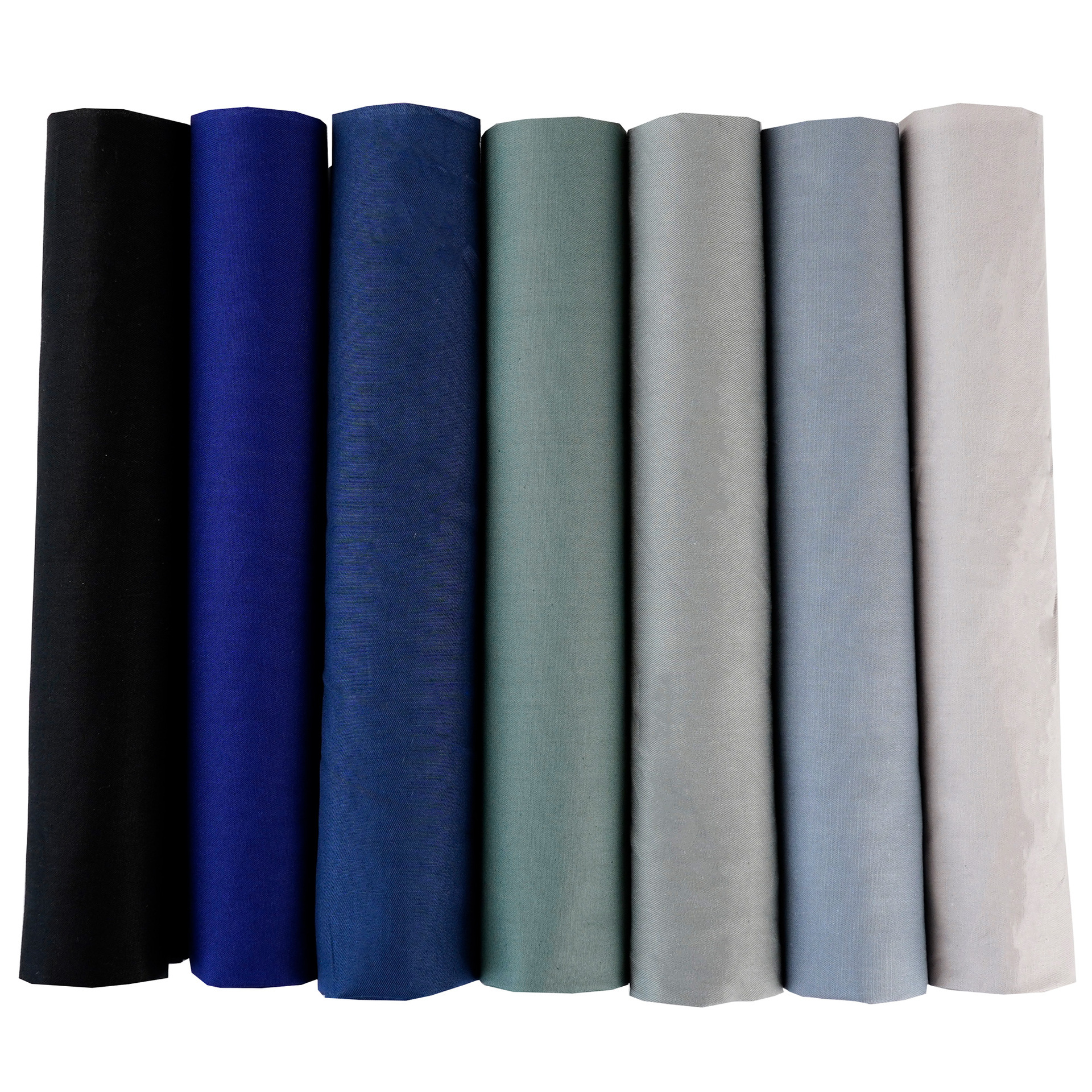 藏青灰色纯色斜纹拼布布组