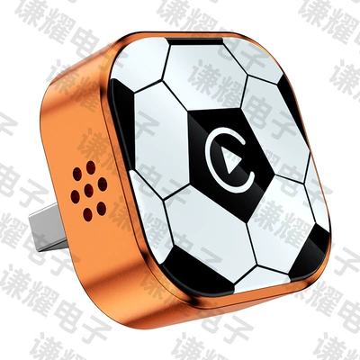 Cross-border 2-in-1 car-machine Simsiz CarPlay və Android Auto - q1a-orange-football-shaped-metal-glass-android-auto-2-in-1-carplay-box-is-only-suitable-for-use-with-overseas-systems