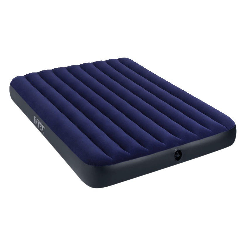Intex утолщенный надувной матрас для кровати Бытовая двойная Флокированная надувная кровать наружная Одиночная портативная надувная кровать