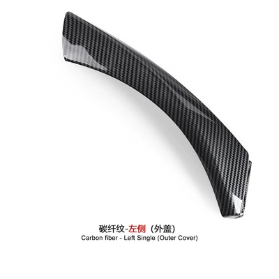 Armrest, handle, handle E91 Car Door Handle Door - left-side-carbon-fiber-pattern-outer-cover