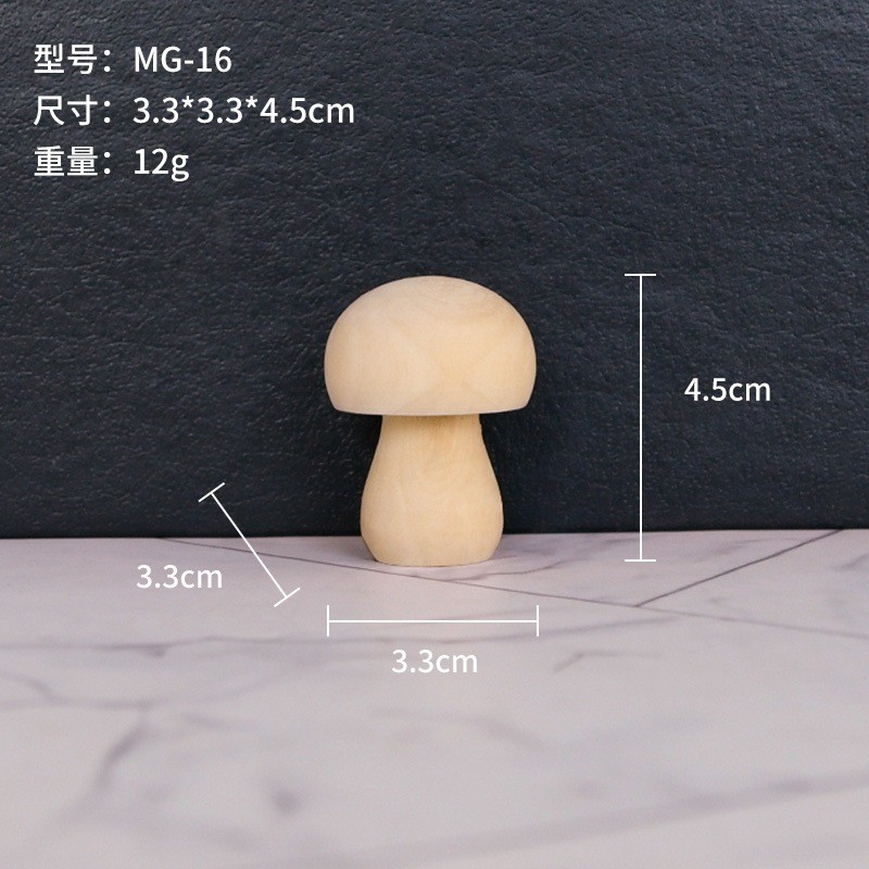 Nuevo producto bricolaje pintado a mano madera embrión fruta árbol de Navidad campana hongo casa se puede colorear regalo de vacaciones preescolar