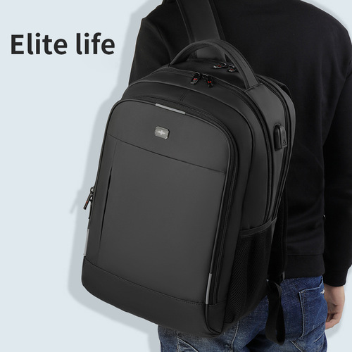 Multifunctional Double Shoulder Bag Waterproof Durable Large Capacity Backpack with USB Charging Travel Bag Business Laptop Bag