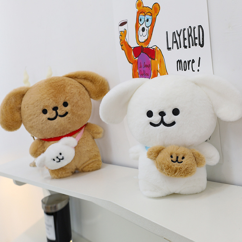 新しいサッチェルライン子犬ぬいぐるみ人形スマイリードッグ人形ラグドール子供のギフトメーカー卸売|undefined