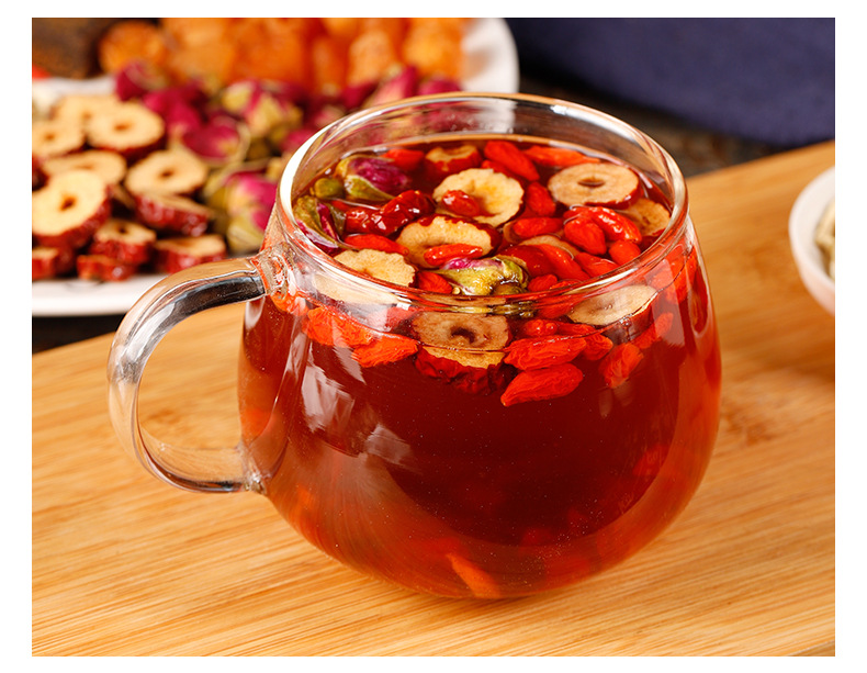 Longan Goji Rose Ginger Jujube Tea 100g Cold Brew Herbal Wellness Tea 10 Sachets specifications