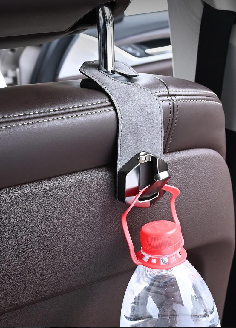 Car seat back hidden hook suede car hook seat back car interior hidden magnetic storage hook