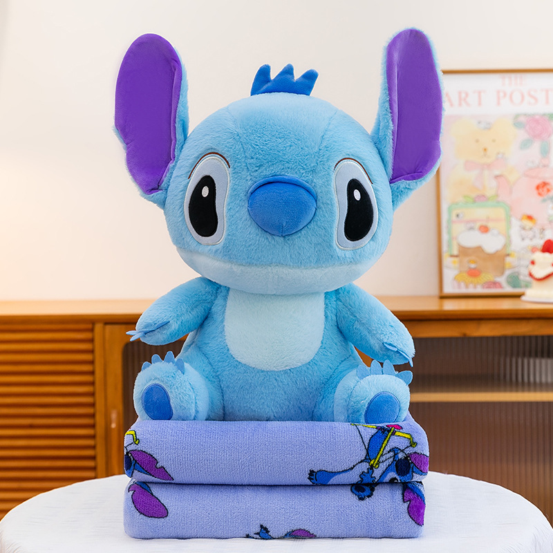 Manta de aire acondicionado de dibujos animados, almohada, edredón, almohada de siesta multifuncional dos en uno, venta directa de fábrica, comercio exterior al por mayor