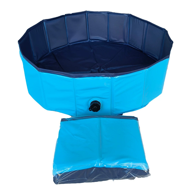 Foldable Pet Pool, Portable PVC or Composite Lining, Anti-Slip Bottom, Multiple Sizes