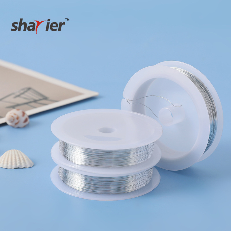 Copper wire jewelry diy handmade hairpin Niang copper wire floral flower branches silver fine wire beaded accessories headdress winding