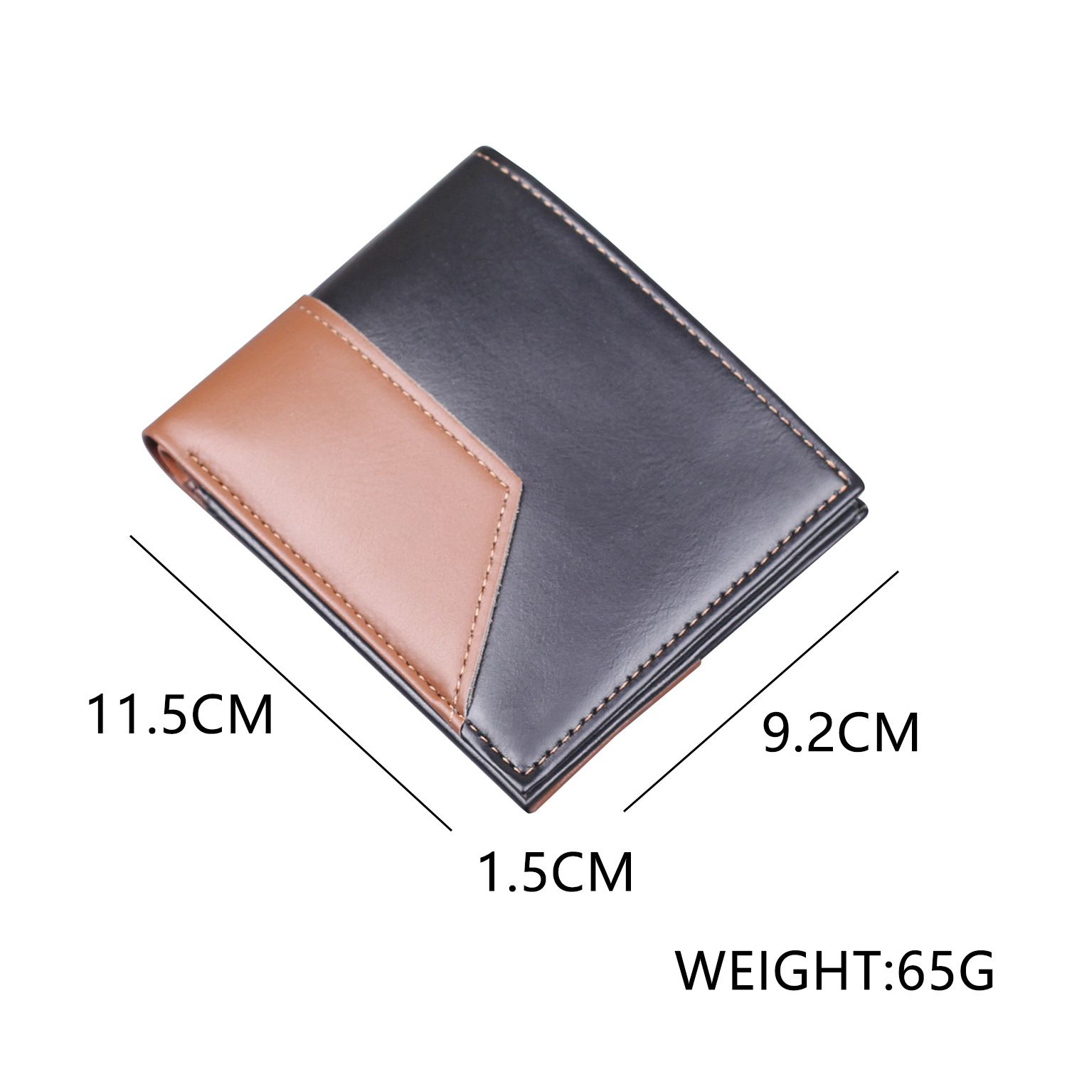 Cartera Cartera corta para hombre con sentido de alta gama para hombre Cartera para hombre Cartera para tarjeta transfronteriza con 9 posiciones de tarjeta