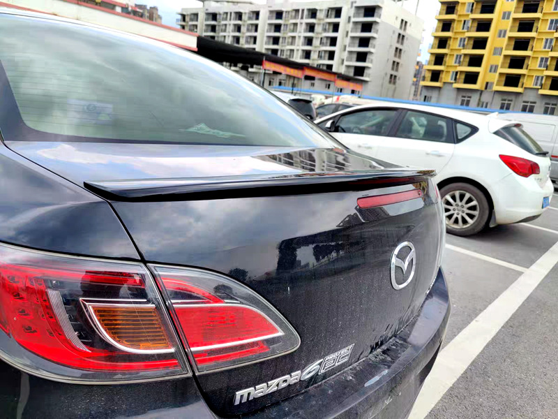 Suitable for 2009-2015 Mazda 6 Ruizhi Rear Wing Modification Horizontal Pressure Tail Fixed Wing Without Drilling with Paint