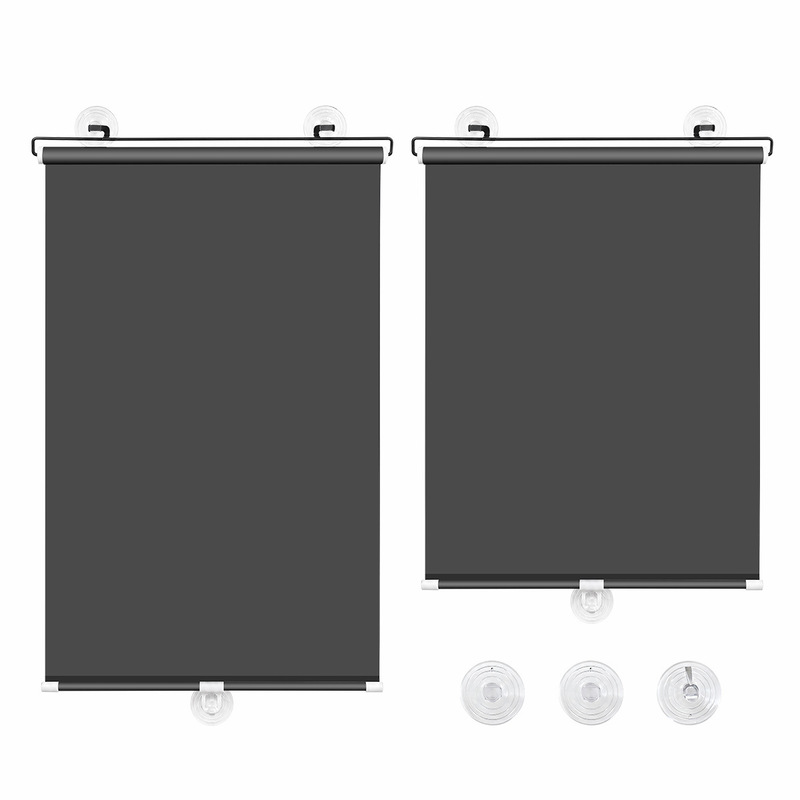 Customizable Car Front Sunshade Retractable Sunshade Curtain No-Drill Suction Cup Type Office Balcony Window Sunshade Curtain