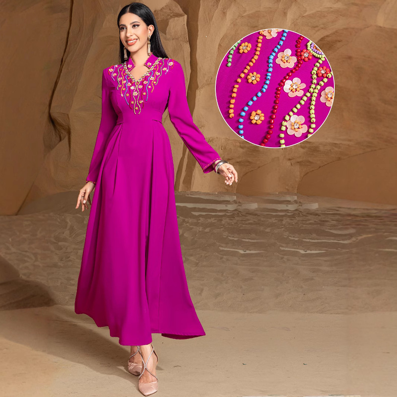 Ba5250 Heavy-Duty Hand-Sewn Beaded Cross-Border Dress Party Gown