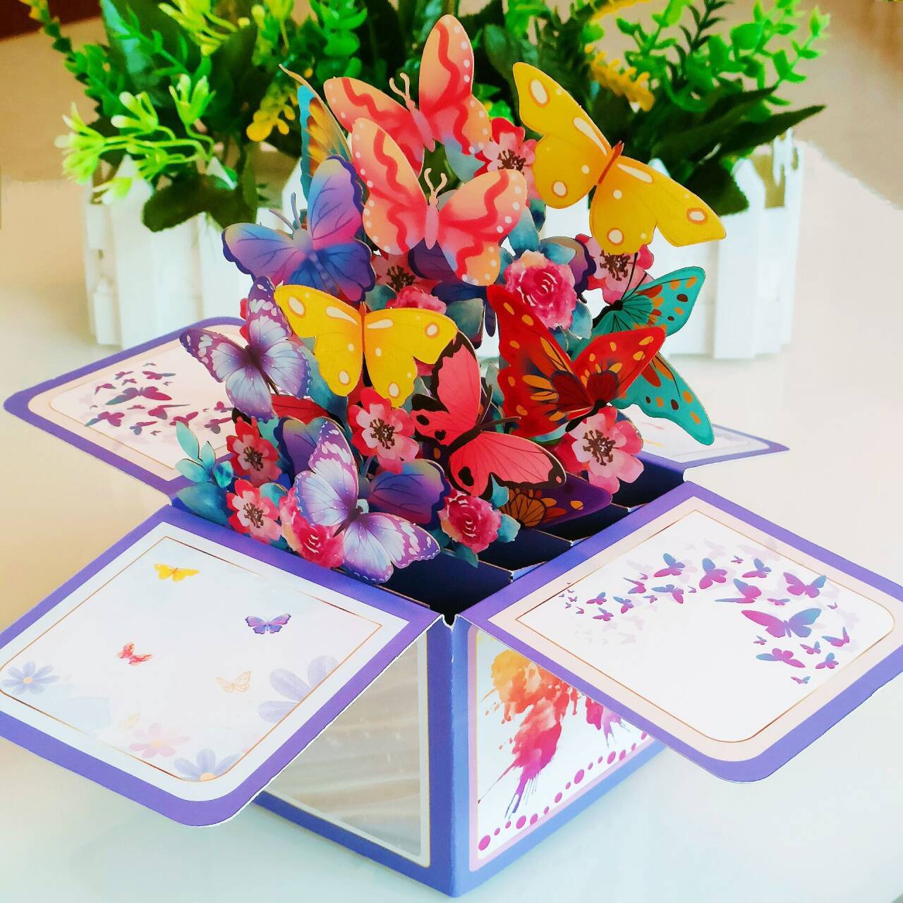 2024 New Cross-border Butterfly 3D Pop-up Box Multi-style Wholesale Customizable Logo Printing 