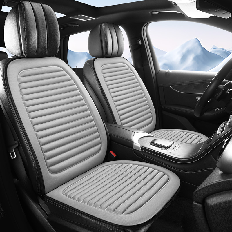 新款四季透气汽车坐垫舒适清凉透气通用单张座椅垫连体正副驾凉垫