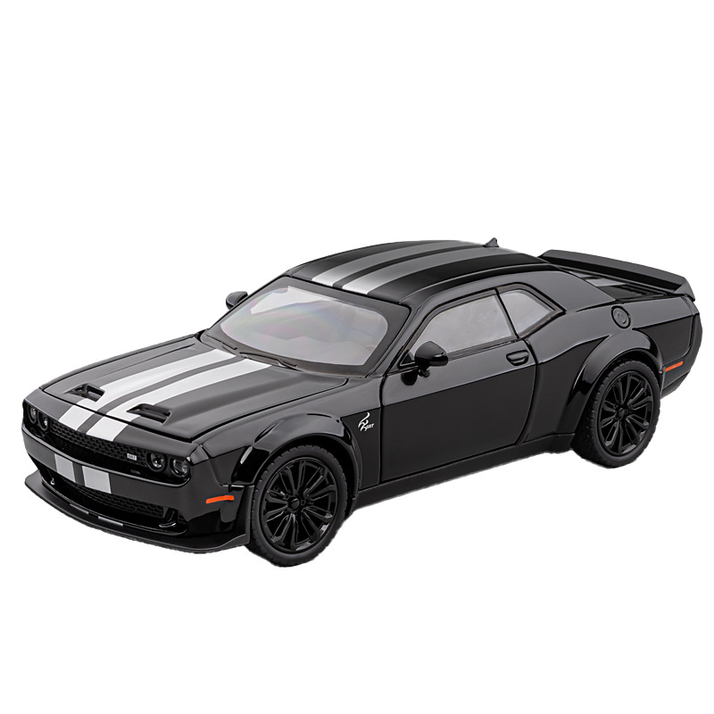 Jiaye 1 / 22 Dodge Hellcat diablo ojo de aleación modelo de coche deportivo de simulación de coche muscular de moda juegan adornos transfronterizos