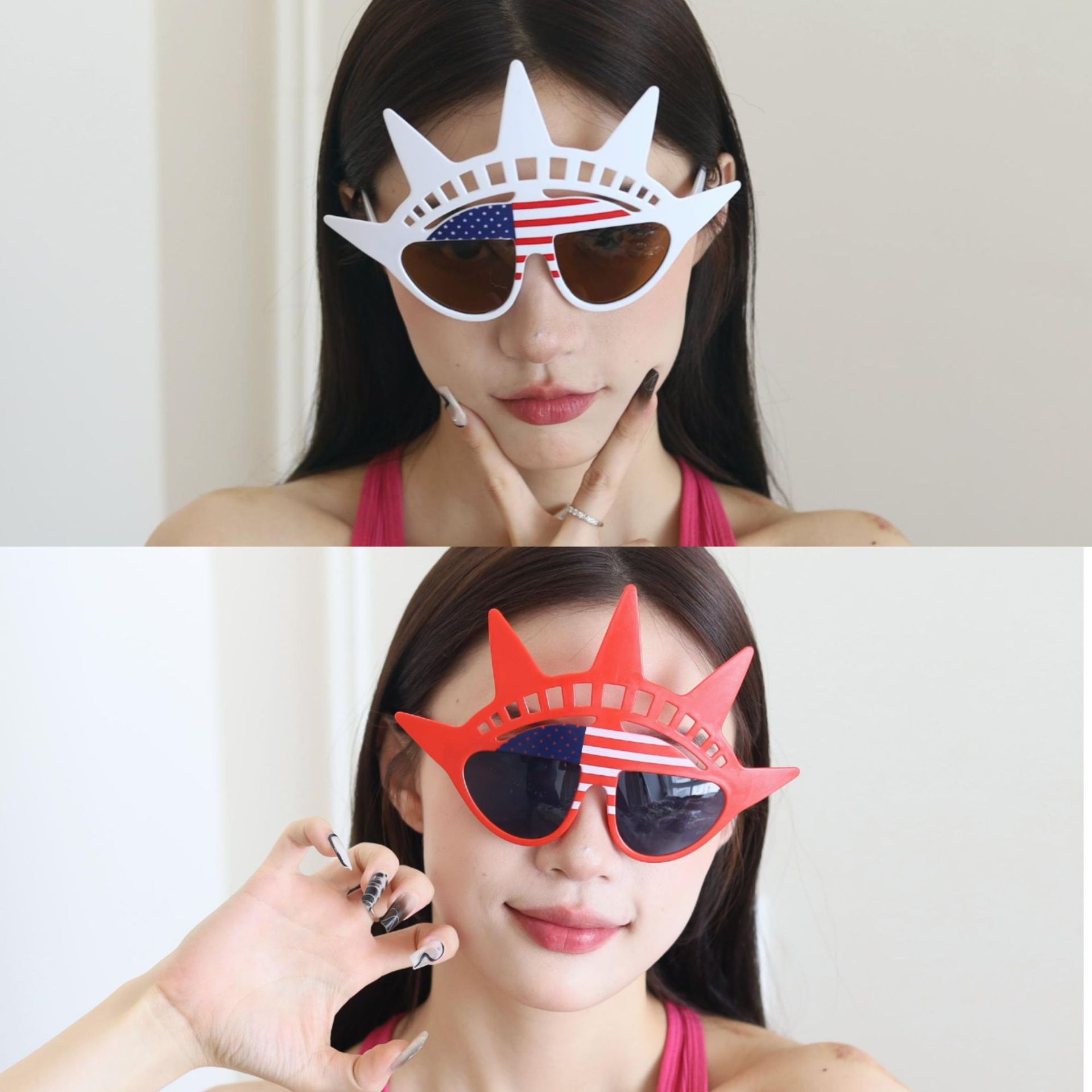 Gafas de Fiesta con Estatua de la Libertad y Bandera de EE.UU. de ABS para Día de la Independencia