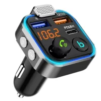 BT23 Автомобильный MP3 Bluetooth-плеер U-диск с пятью клавишами джойстик музыка ритм дыхание атмосфера лампа fm передатчик