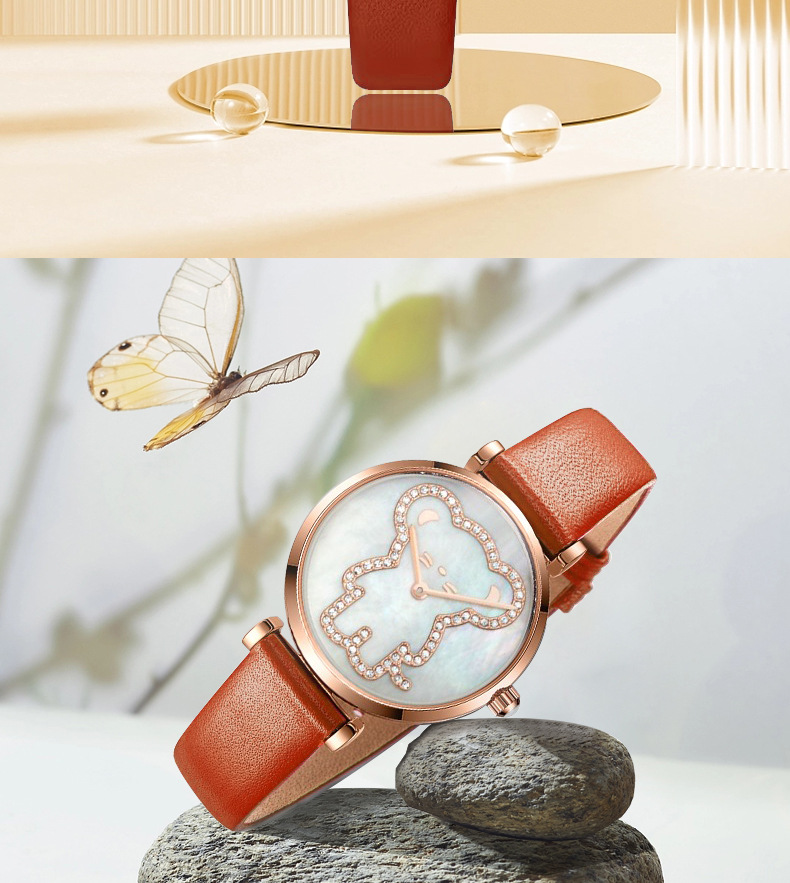 Selezionato nuovo orologio da uomo e da donna di vendita caldo senza logo Orologio da donna alla moda con orsetto carino in edizione limitata_voghion.com