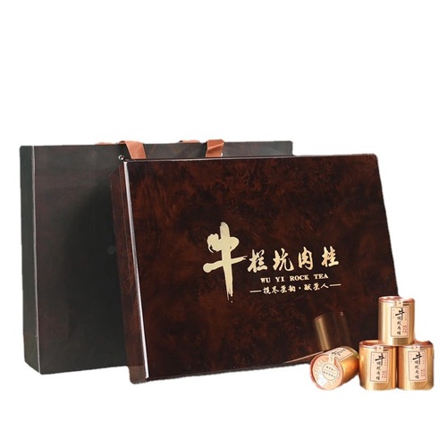 Premium Rock Cinnamon Wuyi Mountain Cliff Tea, Small Can Gift Box, Bulk Wholesale Da Hong Pao Tea with Cinnamon Flavor